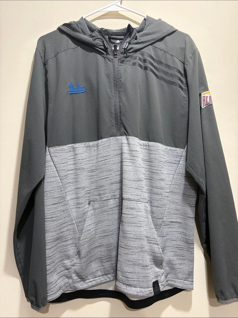 Adidas UCLA Two-Tone Gray Hooded Jacket